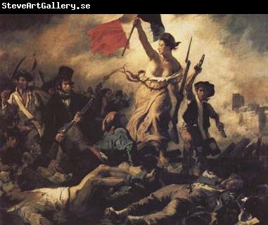 Eugene Delacroix Liberty Leading the People(28 th July 1830) (mk09)